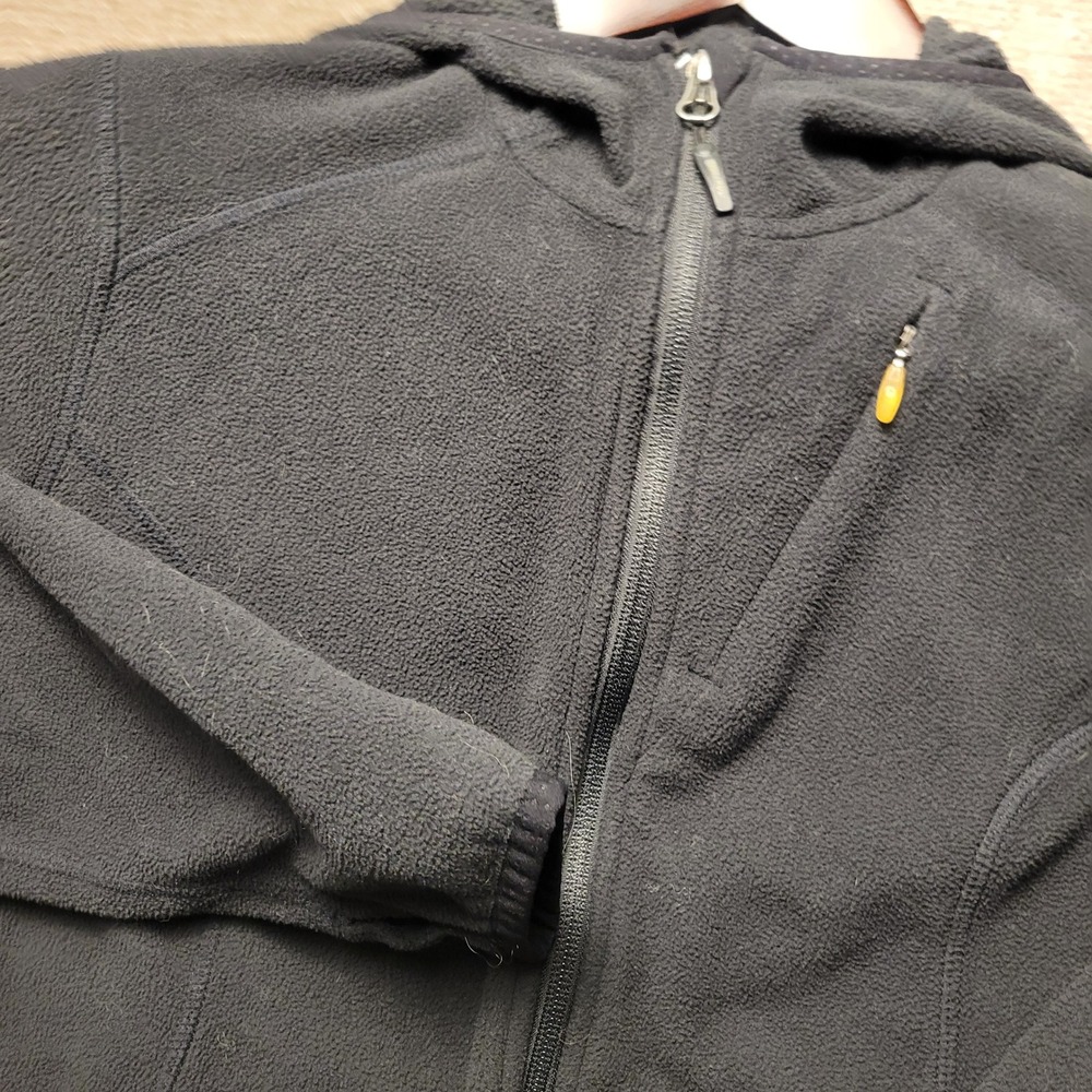 Marmot Polartec Fleece Hoodie Women Medium Black Full Zip Outdoor Jacket
